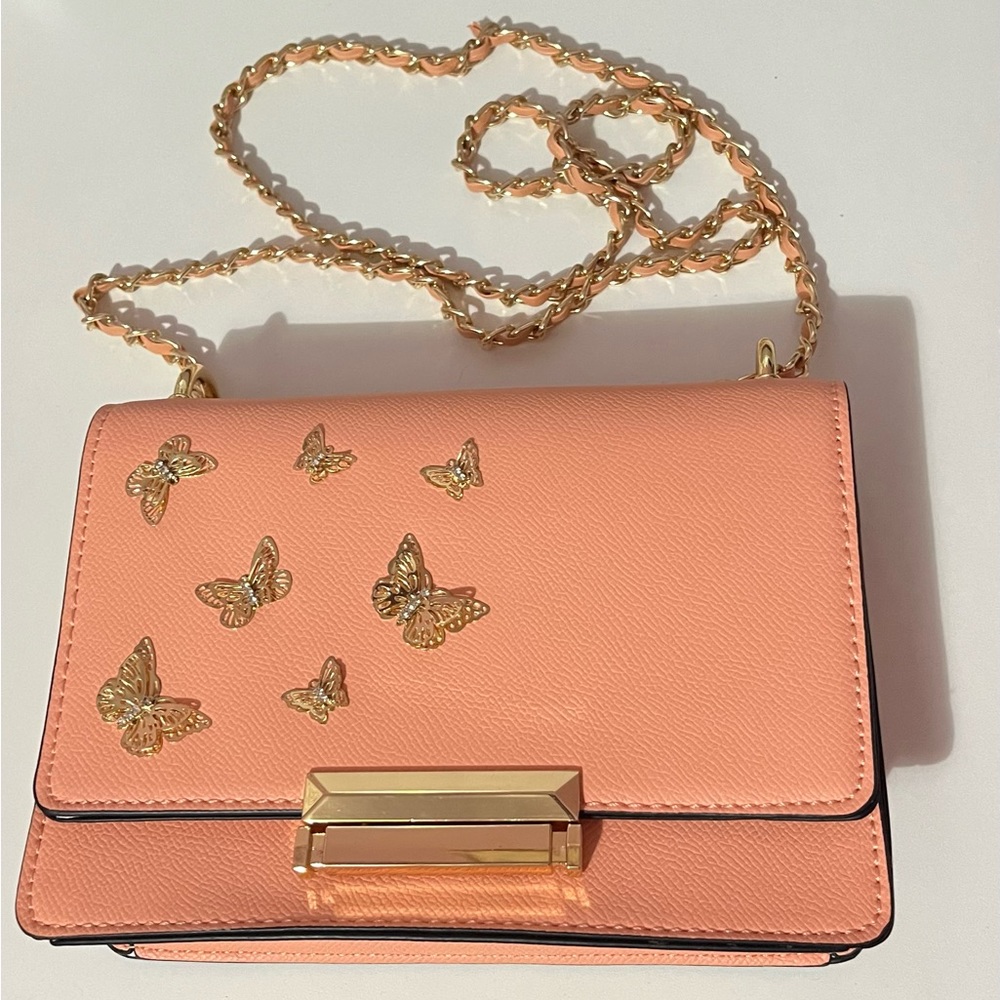 Aldo Butterfly Peach Crossbody Bag